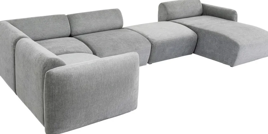Narożnik Modułowy Lucca Living Landscape 2 328x175 Cm Szary Prawy*KARE Design Hot