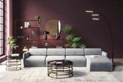 Narożnik Modułowy Lucca 331x158 Cm Szary Prawy*KARE Design Online