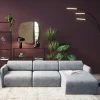Narożnik Modułowy Lucca 255x158 Cm Szary Prawy*KARE Design Online