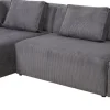 Narożnik Modułowy Sztruksowy Szary Lewy 306x182 Cm*KARE Design New