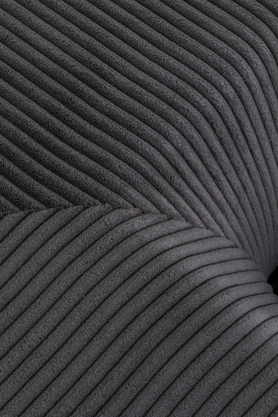 Narożnik Modułowy Sztruksowy Szary Lewy 306x182 Cm*KARE Design New