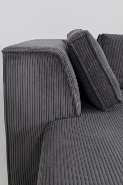 Narożnik Modułowy Sztruksowy Szary Lewy 306x182 Cm*KARE Design New