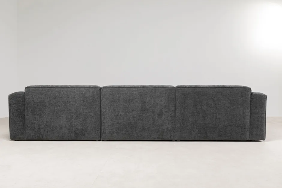 Narożnik Modułowy Tapicerowany Szary Prawy 335x170 Cm*KARE Design Clearance