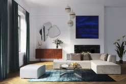 Narożnik Modułowy Tapicerowany 306x182 Cm Szary*KARE Design Online