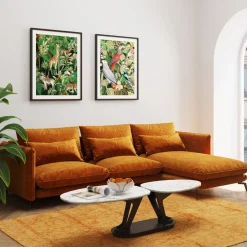 Narożnik Monza 296x175 Cm Kolor Curry - Prawy*KARE Design Online