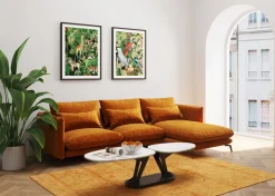 Narożnik Monza 296x175 Cm Kolor Curry - Prawy*KARE Design Online