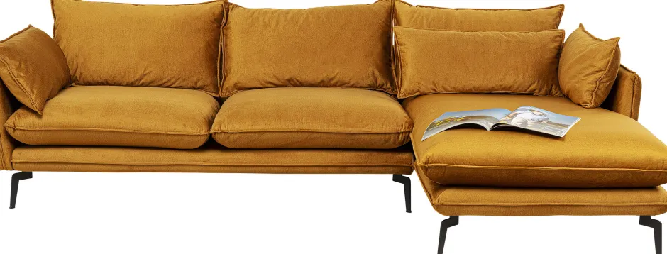 Narożnik Monza 296x175 Cm Kolor Curry - Prawy*KARE Design Online