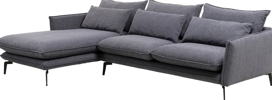 Narożnik Monza 296x175 Cm Szary - Lewy*KARE Design Clearance