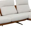 Narożnik Nowoczesny Lewy Tkanina Szara Lniana I Skóra Semianilinowa 333x169 Cm*KARE Design New