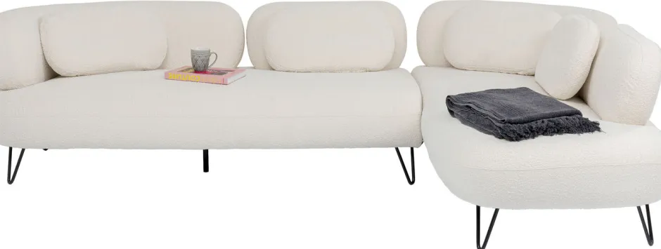 Narożnik Peppo 286x196 Cm Biały Prawy*KARE Design Sale