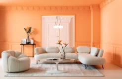 Narożnik Peppo 286x196 Cm Biały Prawy*KARE Design Sale