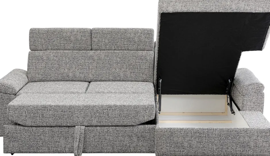 Narożnik Prawy Rozkładany Z Pojemnikiem I Zagłówkami 250x170 Cm*KARE Design Sale