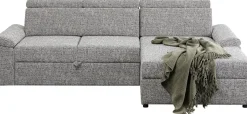 Narożnik Prawy Rozkładany Z Pojemnikiem I Zagłówkami 250x170 Cm*KARE Design Sale
