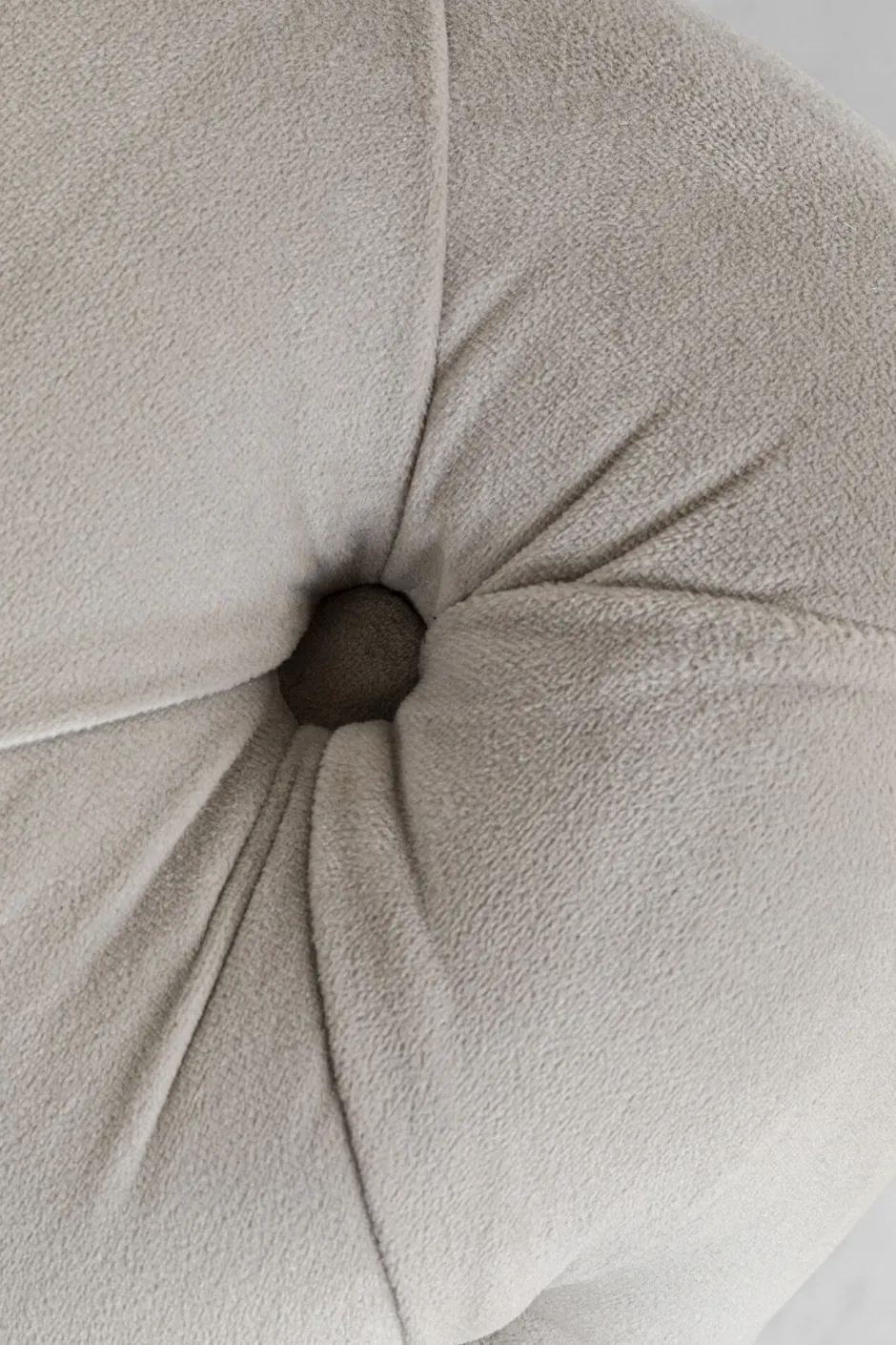 Narożnik Prawy Welurowy Pikowany Taupe Glamour 240x180 Cm Nogi Czarne*KARE Design New