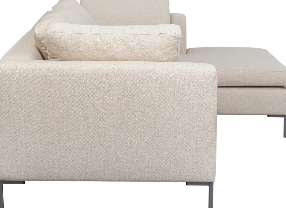 Narożnik Prawy W Kolorze Kremowym Nogi Stalowe 250x167 Cm*KARE Design