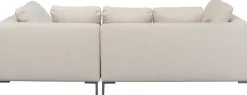 Narożnik Prawy W Kolorze Kremowym Nogi Stalowe 250x167 Cm*KARE Design