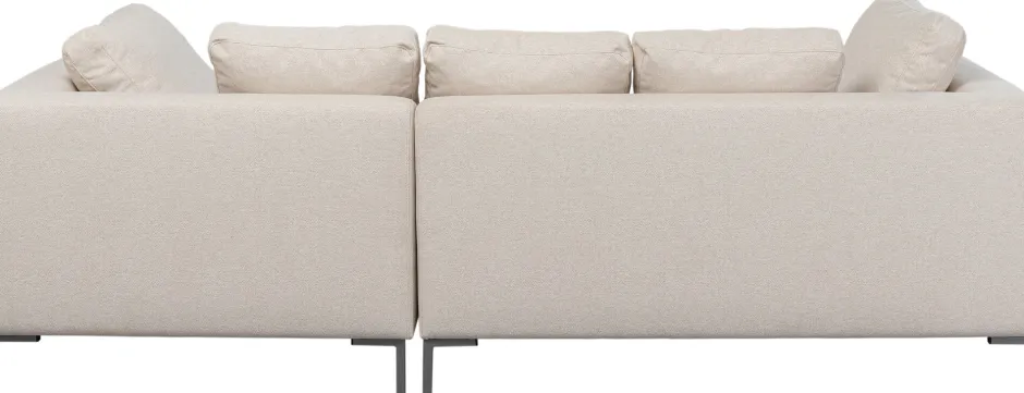 Narożnik Prawy W Kolorze Kremowym Nogi Stalowe 250x167 Cm*KARE Design