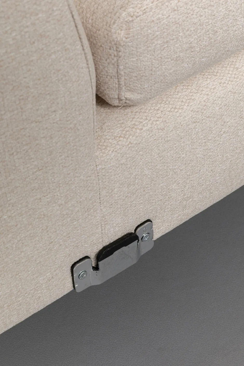 Narożnik Prawy W Kolorze Kremowym Nogi Stalowe 250x167 Cm*KARE Design