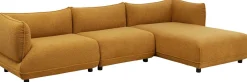 Narożnik Prawy W Kolorze żółtym Tkanina Pluszowa 302x160 Cm*KARE Design Hot
