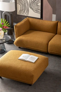 Narożnik Prawy W Kolorze żółtym Tkanina Pluszowa 302x160 Cm*KARE Design Hot