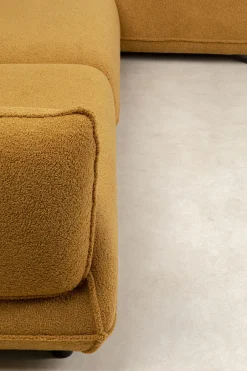 Narożnik Prawy W Kolorze żółtym Tkanina Pluszowa 302x160 Cm*KARE Design Hot
