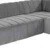 Narożnik Welurowy Prawy 285x185 Cm Kolor Tytanowy*KARE Design New