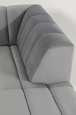 Narożnik Welurowy Prawy 285x185 Cm Kolor Tytanowy*KARE Design New