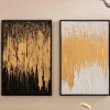 Obraz Abstract 80x120 Cm Czarno-złoty*KARE Design New