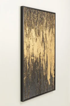 Obraz Abstract 80x120 Cm Czarno-złoty*KARE Design New