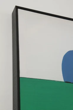 Obraz Abstrakcyjne Kształty Ręcznie Malowany 73x143 Cm Zielony*KARE Design