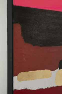 Obraz Abstrakcyjne Kształty Ręcznie Malowany 73x143 Cm Różowy*KARE Design Best