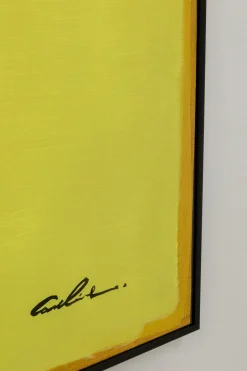 Obraz Abstrakcyjne Kształty żółty 113x113 Cm*KARE Design Online