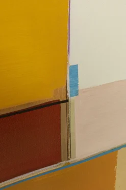 Obraz Abstrakcyjne Kształty żółty 113x113 Cm*KARE Design Online