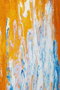 Obraz Abstrakcyjny Do Salonu Pomarańczowy Duży 120x180 Cm*KARE Design