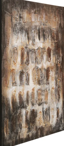 Obraz Abstrakcyjny Do Salonu Brązowy 90x120 Cm*KARE Design Online