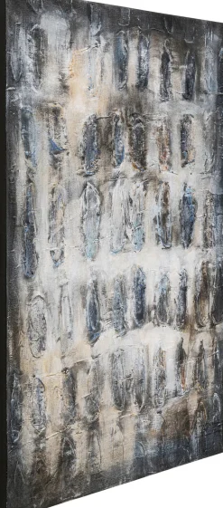 Obraz Abstrakcyjny Do Salonu Szary 90x120 Cm*KARE Design Clearance