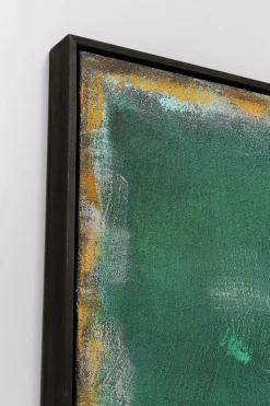 Obraz Abstrakcyjny Ręcznie Malowany Zielony 90x120 Cm*KARE Design Sale