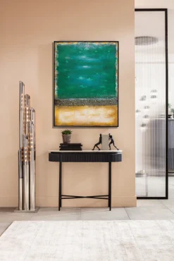 Obraz Abstrakcyjny Ręcznie Malowany Zielony 90x120 Cm*KARE Design Sale
