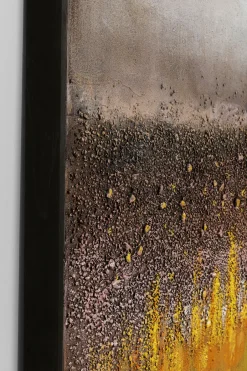 Obraz Abstrakcyjny Ręcznie Malowany żółty 90x120 Cm*KARE Design