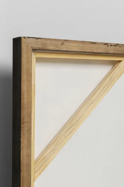 Obraz Abstrakcyjny Ręcznie Malowany żółty 90x120 Cm*KARE Design