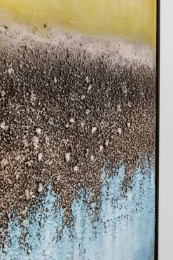 Obraz Abstrakcyjny Ręcznie Malowany Niebieski 90x120 Cm*KARE Design Hot