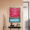 Obraz Abstrakcyjny Ręcznie Malowany Czerwony 90x120 Cm*KARE Design Online