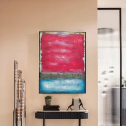 Obraz Abstrakcyjny Ręcznie Malowany Czerwony 90x120 Cm*KARE Design Online