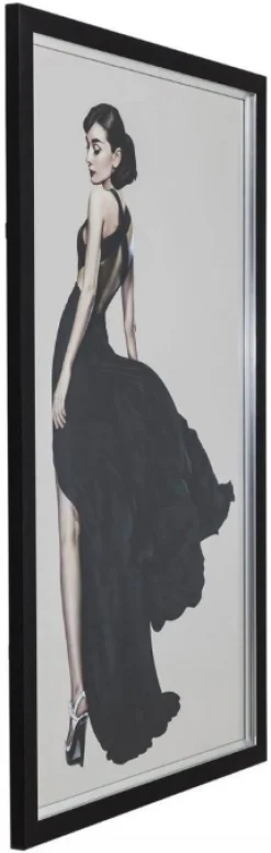 Obraz Audrey 108x172 Cm Czarno-biały*KARE Design Hot