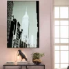 Obraz Czarno-biały Drapacz Chmur Front Szklany 100x150 Cm*KARE Design Online