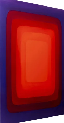 Obraz Czerwono-niebieski Płótno Bawełniane Prostokąty 120x160 Cm*KARE Design Sale