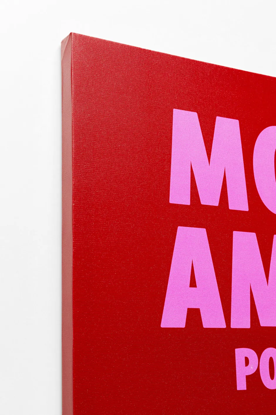 Obraz Czerwony Z Różowym Napisem More Amor Por Favor 40x50 Cm*KARE Design New