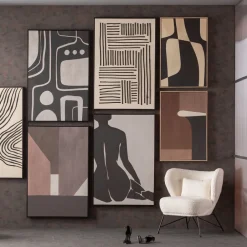 Obraz Do Salonu Artystyczne Linie Czarne 73x113 Cm*KARE Design Online