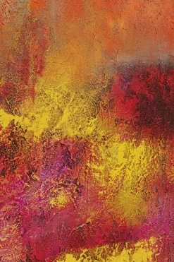Obraz Do Salonu Duży Ręcznie Malowany Odcienie Czerwieni 125x215 Cm*KARE Design Discount