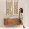 Obraz Do Salonu Naturalny Boho Czarne Wzory 50x150 Cm*KARE Design Discount